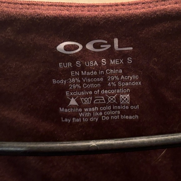 NWT OGL Mid Thermal V-Neck Ruched Sides Brami Top - Espresso Eco-Mousse Size Sm - Picture 5 of 6